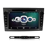 IOKONE Android 4.4 Quad Core Double DIN Car Stereo with DVD GPS Navigation Radio for Opel Astra(2004-2009) Support 3G Wifi Audio Input Bluetooth USB SD FM AM RDS SWC Mirror Link