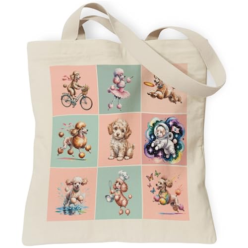 TOTEUSVIA Poodle Lover Gift Tote Bag