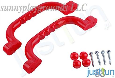 10" Plastic Hand Grips Set of Two Red