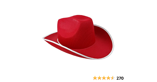 Cowboy Hats Red Adult Unisex Cowgirl 