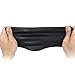 1 PC Swim cap Silicone With Ear Protect Pouch for Adult Men Women Youth Kids Child Keeps Hair Clean(Blue) (black)