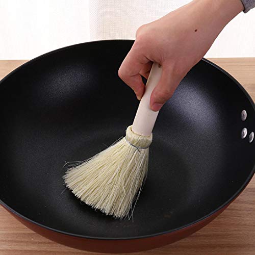 Useful Wooden Handle Dish Bowl Pot Pan Cleaning Brush Kitchen Tools - Thumbnail 4