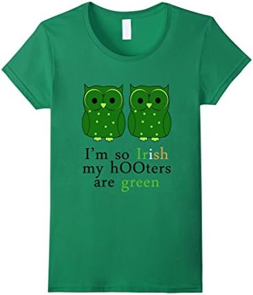 Women's Green Hooters St Patty's Day T-Shirt XL Kelly Green