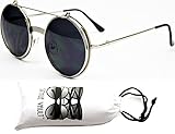 V137-vp Flip up /Out Round Metal Sunglasses 2