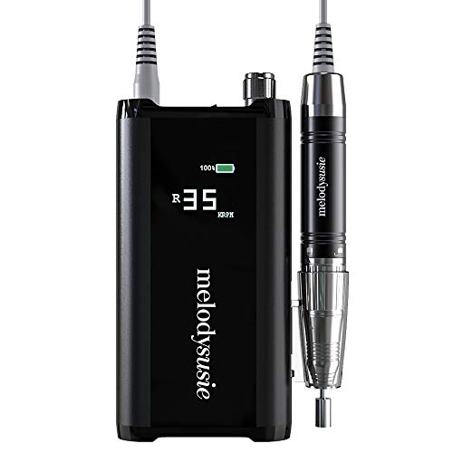 MelodySusie Sparkle Pro Nail Drill 35000 RPM, Professional Cordless Nail Drill Machine Portable