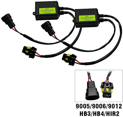 KOOMTOOM Newest Enhancement CD7 Canbus Decoder 9005 9006 9012 Led Anti flicker Harness Resistor HB3 HB4 HIR2 Headlight Bulb Warning Error Canceller Decoder