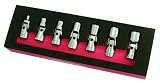 Astro 7407 1/4-Inch Drive Flex Socket Set, 6 Point - SAE, 7-Piece