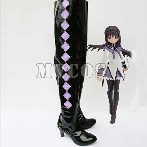 [ Mvcos ] magical girl Madoka ™ Magica Akemi flame cosplay boots long boots size 22CM-28CM (27.0cm)