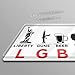 JMM Industries Trump Sticker - Liberty Guns Beer LGBT Vinyl Decal 2-Pack 5.5-Inch Trump Pence 2020 Keep America Great Premium Quality Vinyl Sticker UV Protective Laminate