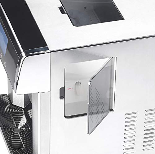 Rosenstein & Söhne Eiswürfel Maschinen: Eiswürfelmaschine & Wasserspender V2 mit XL-Display, Edelstahl-Gehäuse… – Bild 4