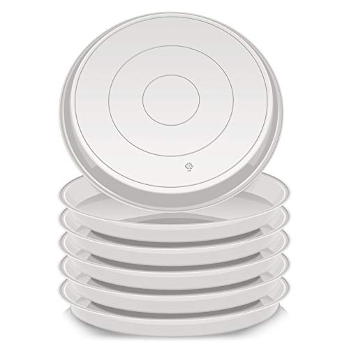 Angde Plant Saucer 21 Inch (19 Inch Base), Pack of 6, 21 inch Plant
