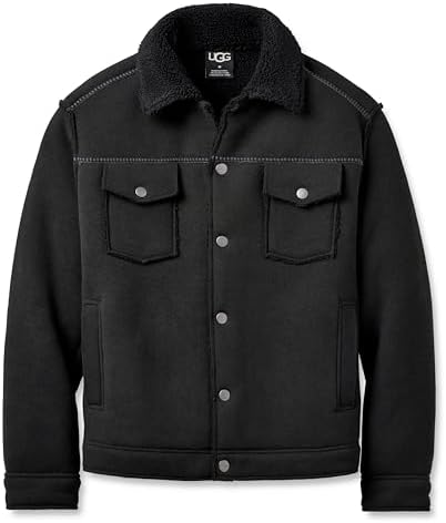 試着のみ UGG / アグ ASHBURY UGGFLUFF PEACOAT M UGG Men's Ashbury Uggfluff Peacoat Jacket, Chestnut, XXL at Amazon