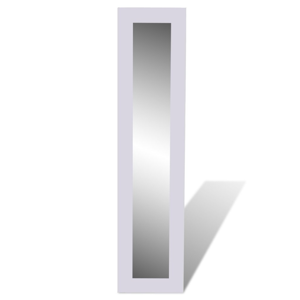 Specchio Autoportante Yolanda Con Ruote - Regolabile 150cm, Legno, Per Camera E Ingresso