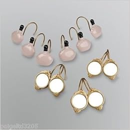 Essential Home Hollywood Glam Vintage Apothecary Shower Curtain