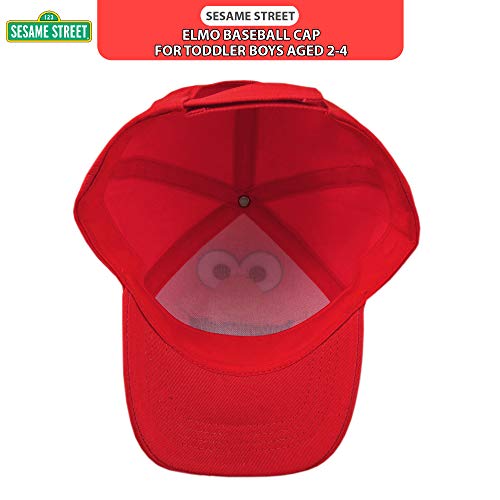 Sesame Street Toddler Boys' Elmo Cotton Baseball Cap, Light Red, Age 2-4