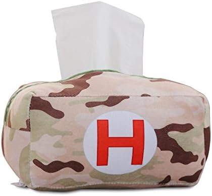 COGEEK Facial Tissue Box Tissue Holder with First Aid Kit Shape Pumped Cartons Tissue Box