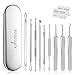 Blackhead Remover Tool, Aooeou Professional Pimple Popper Tool Kit - Easy Removal for Blemish, Whitehead Popping, Zit Removing for Risk Free Nose Face, Anti-slip Coating Handle (b-silver)
