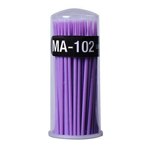 Yimart 400pcs Purple Disposable Mascara Applicator Micro Brush Individual Eyelash Extension Microbrushes (Purple)