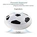 Indoor Outdoor Air Power Soccer Hover Disk Ultraglow with Foam Bumpers and Light Up LED Lights - Christmas Gift for Kids