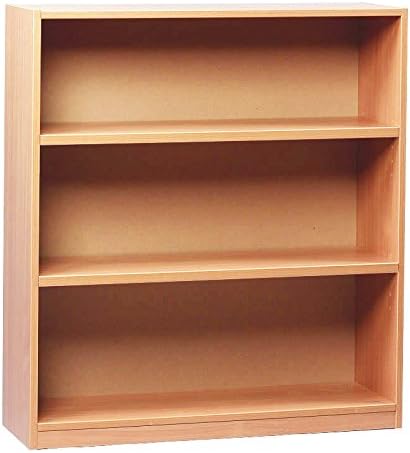 Monarch School 1000mm Open Bookcase 2 Shelves Beech MEQ1000BC