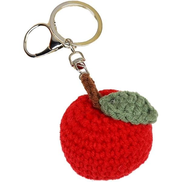 Znet3D Crochet Plush Keychain - Keychain Accessory - Cherry