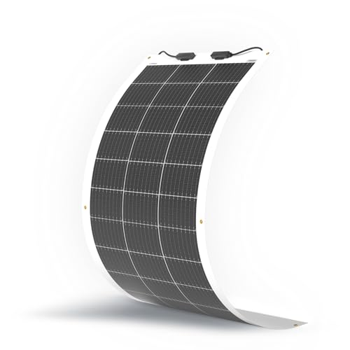 Renogy Flexible Solar Panel 100 Watt 12 Volt Monocrystalline Semi-Flexible Bend…