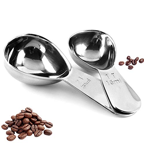 alladaga Stainless Steel Coffee Measuring Scoops Set, 1 Tbsp & 2 Tbsp(FL_KT0208 KT0209) alladaga Stainless Steel Coffee Measuring Scoops Set, 1 Tbsp & 2 Tbsp(FL_KT0208 KT0209)
