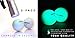 GlowV2 Night Golf Balls (2-Pack) - Best Hitting Ultra Bright Glow Golf Ball - Compression Core and Urethane Skin - Includes UV Flashlight