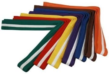 White Striped Color Belt (Purple, 0)