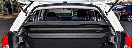 Caartonn Cargo Cover For 2013 2014 2015 2016 2017 2018 2019 Ford Escape Trunk Retractable Cargo Luggage Security Shade Cover Shield Black With Small Flaps Trunk Organizers