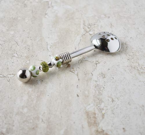 Absinthe spoons, slotted olive spoon - Thumbnail 6
