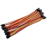 OliYin 20pcs 5.90inch 22awg 60 Cores Male to Male Lead Plug Servo Extension Wire Cable Line for RC Model Aircraft Stranded Futaba JR