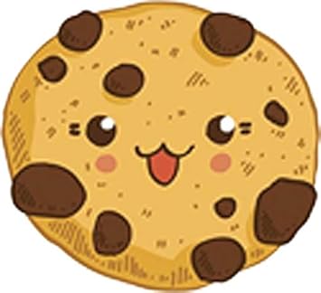 Amazon Com Adorable Chocolate Chip Cookie Cartoon Emoji Vinyl Decal Sticker 4 Wide 2 Arts Crafts Sewing