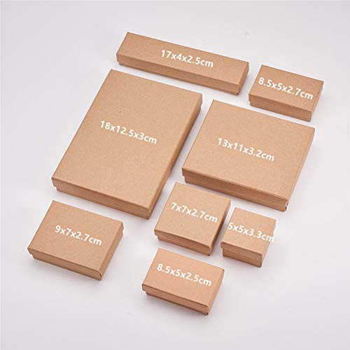 6 BENECREAT+Square+Cardboard+Jewelry+1+33+Inch