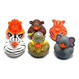 Fun Express Safari-Zoo Rubber Duckies - 12 Pieces