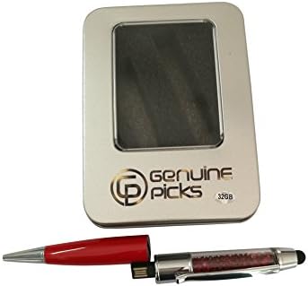 Stylish Crystal Ballpoint with USB Flash Memory. Beautiful Tin Box. Three in one: USB Flash Drives, Ballpoint Pen and Touch Screen Stylus Pen. Valentine Gifts. USB Flash Memory (16GB, Red)