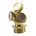 Kangnice 2pcs Brass Agricultural Misting Spray Nozzle Garden Sprinkler Irrigation System