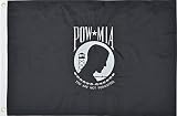 Green Grove Products POW MIA Flag 2x3 Ft 210D Nylon Premium Outdoor Embroidered Double Sided Flag
