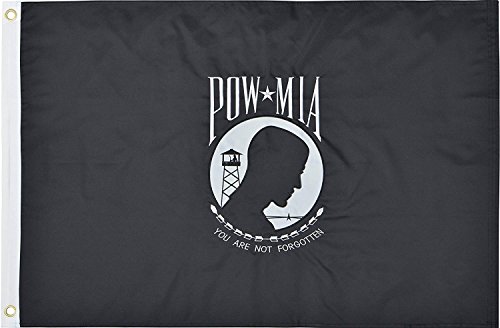 Green Grove Products POW MIA Flag 2x3 Ft 210D Nylon Premium Outdoor Embroidered Double Sided Flag