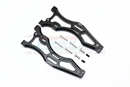 Arrma Kraton 6S BLX (AR106005/106015/106018) Upgrade Parts Aluminum Front Lower Arms - 1Pr Set Black