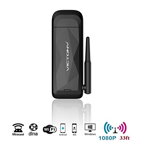 VICTONY WiFi Display Dongle, Wireless HDMI Screen Mirror dongle,1080p HDMI Miracast Dongle for TV Screen Mirroring Device for iPhone iPad Mac Samsung Android, Supports DLNA/Airplay Mirror/Miracast