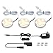LE LED Under Cabinet Lighting Kit, 510lm Puck Lights, 3000K Warm White, Under Counter Lighting, Stick On Lights, for Kitchen, Closet Lights, Set of 3