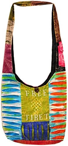 Hippie Bohemian Sling Crossbody Swing Cotton Pattern Shoulder Bag (M29)