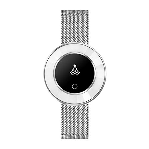 2019 New Fitness Tracker Women X6 Blood Pressure/Blood Oxygen/Heart Rate Monitor Girls Smart Bracelet Watch (Silver) - Thumbnail 2