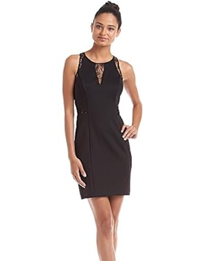 GUESS Women's Sleeveless Illusion Lace Dress