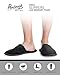Pembrook Men’s Slippers With Memory Foam – Gray - S/M (7-9.5) – Fuzzy Polar Fleece With Non Skid Sole - Great Plush Slip On House Slippers For Adults, Men, Boys