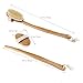 Tinksky Body Brush Premium Natural Boar Bristle Scrubbing Brush Long Handle with Detachable Head for Exfoliating Reduce Cellulite