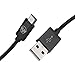 Micro USB Cable by Wanshine, Nylon Braided USB 2.0 A-Male to Micro B Cable, 3.3 Feet (1 Meter) - Black