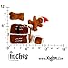 Outward Hound Kyjen PP01797 Gingerbread House Dog Toys Plush Interactive Puzzle Squeaking Toy For Dogs, Large, Brown,Medium