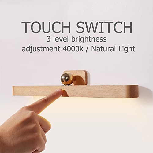 Led Rechargeable Bathroom Light Fixtures Three-Level Dimmable Touch ...